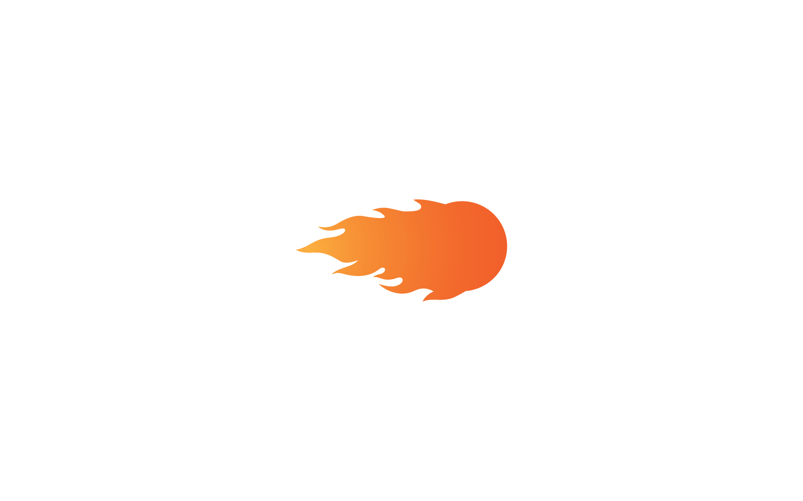 Meteorit ilustrační logo vektorové šablony