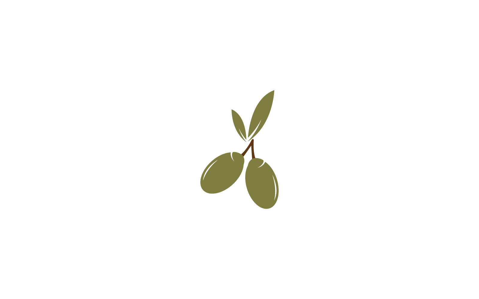 olive logo template design icon vector