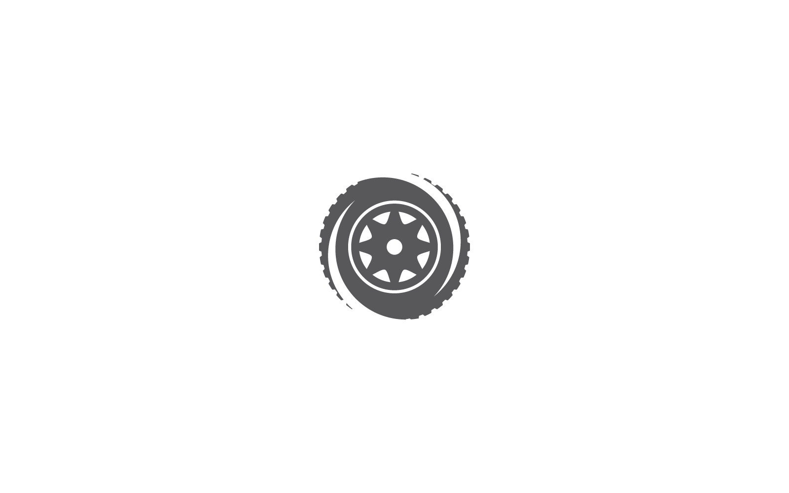 Pneumatiky ilustrace logo vektorové šablony plochý design