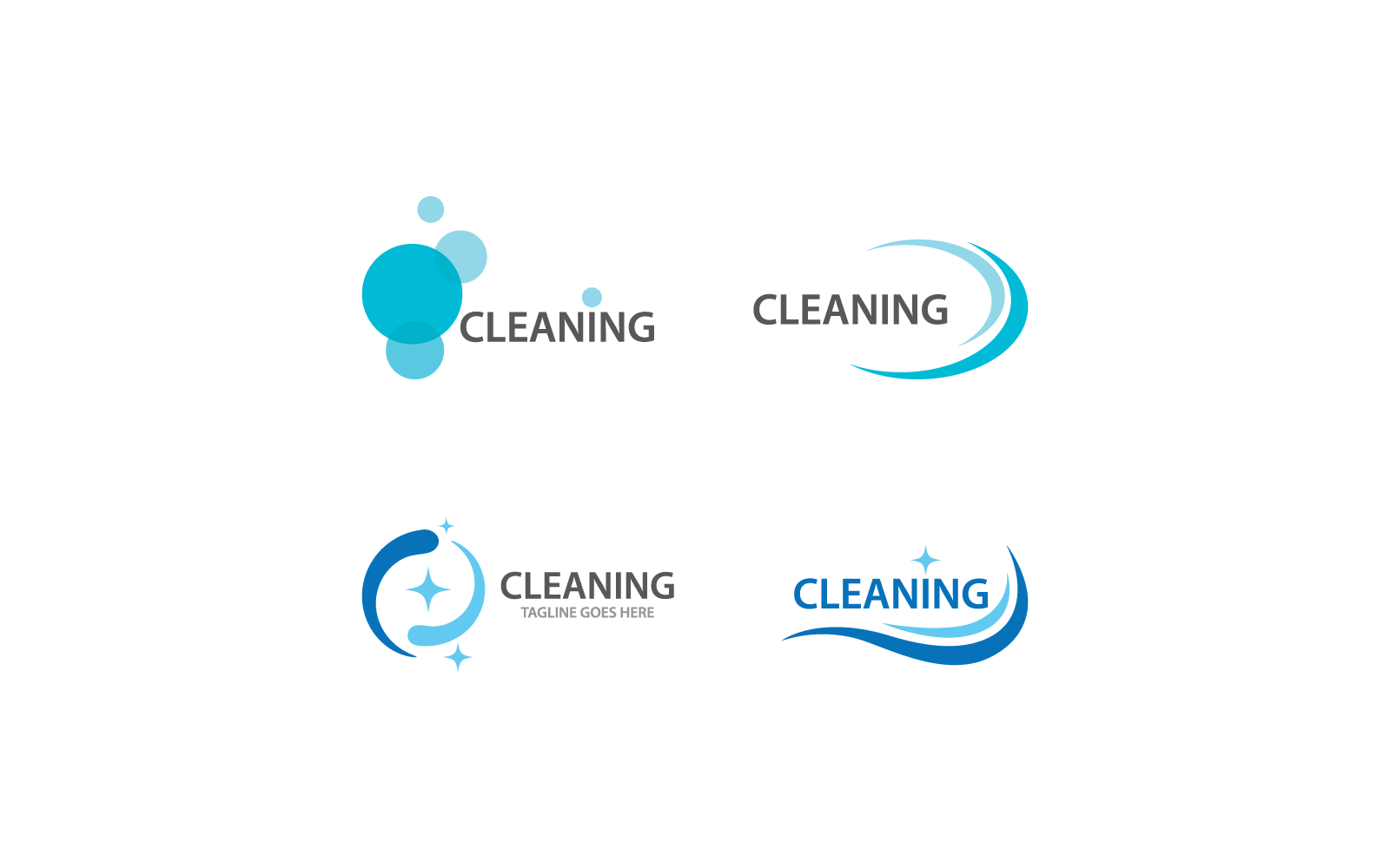 Temizleme logosu ve sembol simge vektör şablonu tasarımı