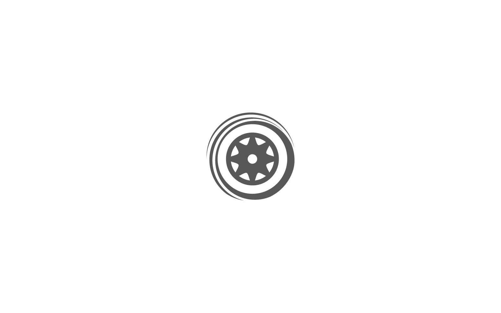 Tires illustration logo flat design template