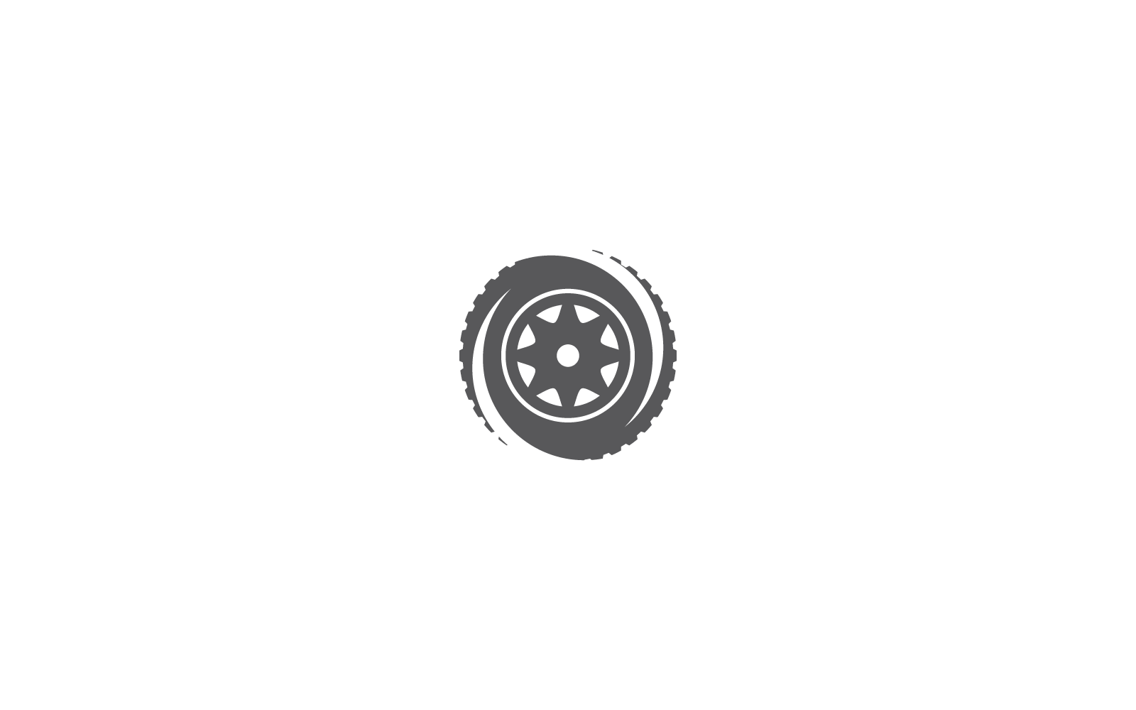 Tires illustration logo vector template flat design