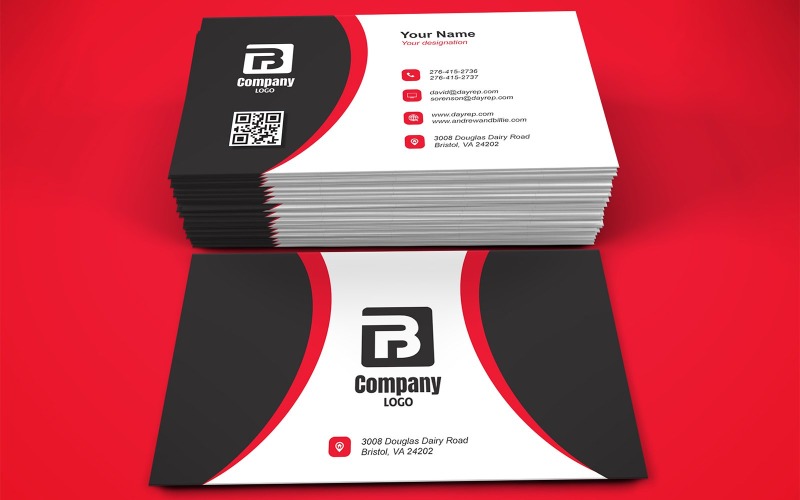 Visiting Card | Business Card | E-Card | Editable Template - 269 Corporate Identity