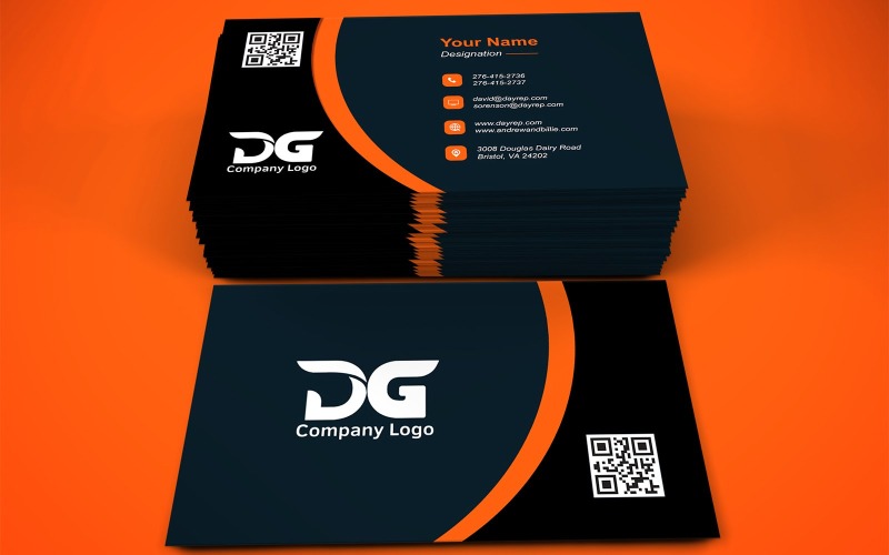 Visiting Card Template with Customizable Designs - 259 Corporate Identity