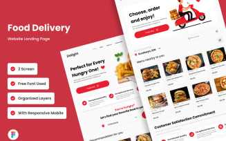 Delight - Food Delivery Landing Page