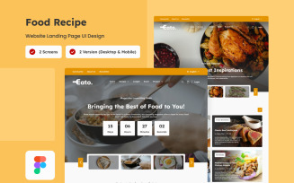 Eato - Food Recipe Landing Page V1