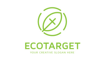 Eco Target Logo Design Template