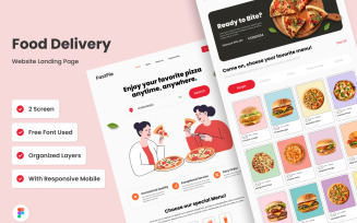 FastPie - Food Delivery Landing Page