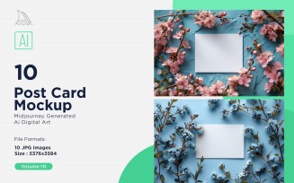 Post Card Mockup 10_Set V-10