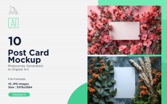 Post Card Mockup 10_Set V-11