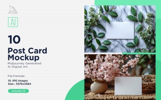 Post Card Mockup 10_Set V-12