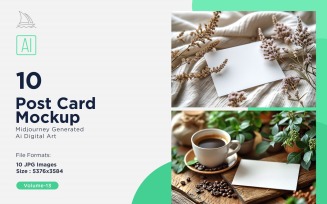 Post Card Mockup 10_Set V-13