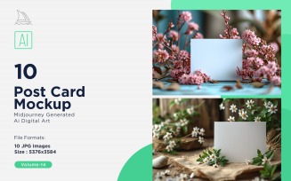 Post Card Mockup 10_Set V-14