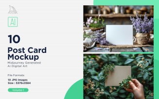 Post Card Mockup 10_Set V-1