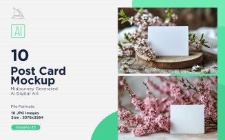 Post Card Mockup 10_Set V-22