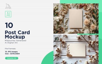 Post Card Mockup 10_Set V-24