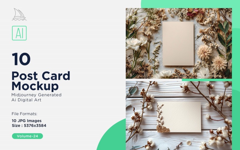 Post Card Mockup 10_Set V-24 Illustration