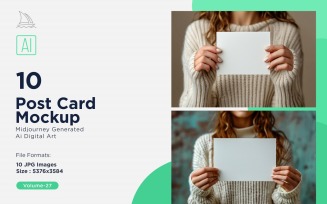 Post Card Mockup 10_Set V-27