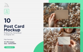 Post Card Mockup 10_Set V-2