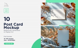 Post Card Mockup 10_Set V-36