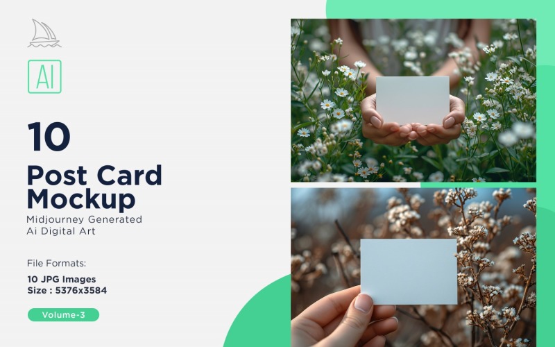 Post Card Mockup 10_Set V-3 Illustration