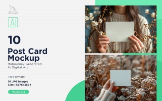 Post Card Mockup 10_Set V-4