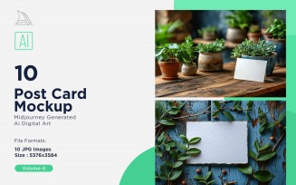 Post Card Mockup 10_Set V-5