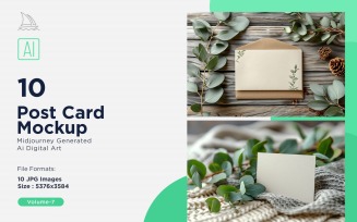 Post Card Mockup 10_Set V-7