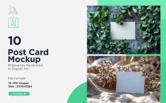 Post Card Mockup 10_Set V-8