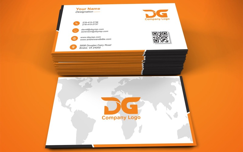 Professional Editable Visiting Card Template | Business Card | 271 Corporate Identity