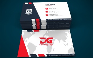 Professional Editable Visiting Card Template | Business Card | 281