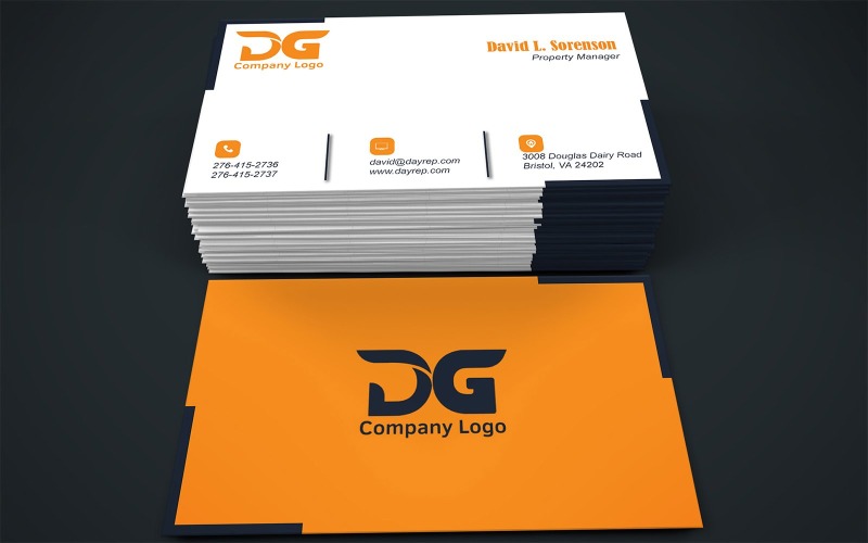 Professional Editable Visiting Card Template | Business Card | 290 Corporate Identity