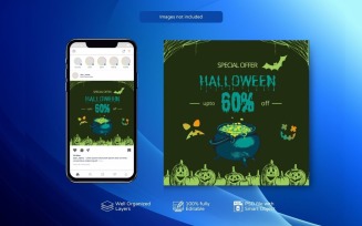 Halloween Sale Poster Designs PSD