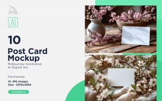 Post Card Mockup 10_Set V-15