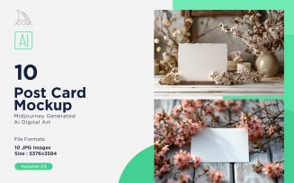 Post Card Mockup 10_Set V-23