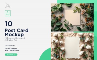 Post Card Mockup 10_Set V-25