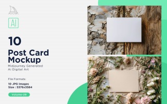 Post Card Mockup 10_Set V-29