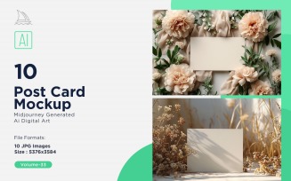 Post Card Mockup 10_Set V-33