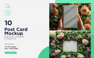 Post Card Mockup 10_Set V-38