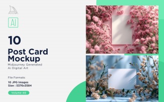 Post Card Mockup 10_Set V-40