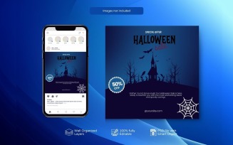 Stunning PSD Halloween Sale Poster