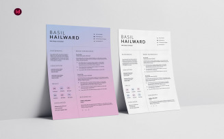 Creative Resume/CV Template Layout