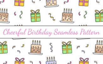 Fillenzha – Cheerful Birthday Seamless Pattern