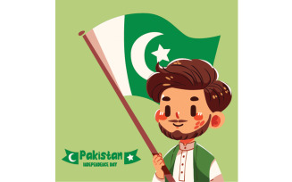 Illustration Pakistan Independence Day Celebration