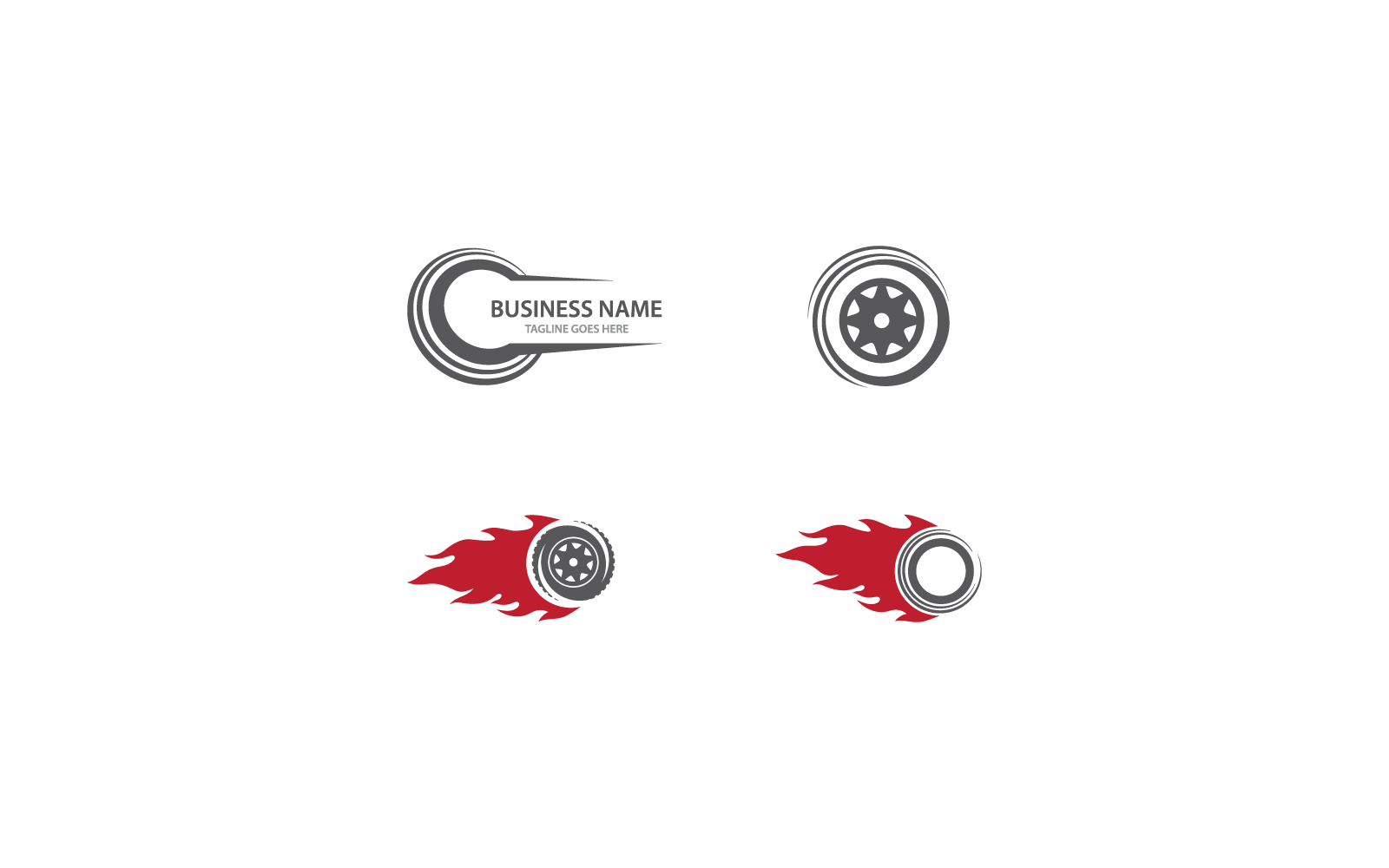 Pneus ilustração ícone logotipo vetor design plano