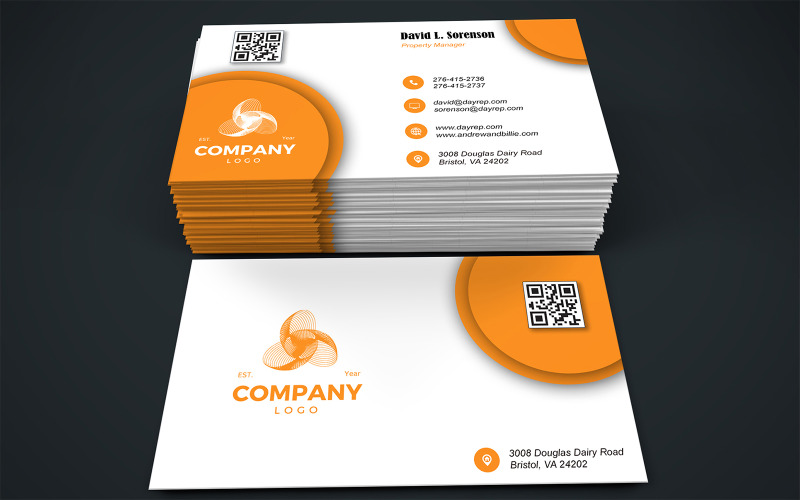 Professional Editable Visiting Card Template | Business Card | 292 Corporate Identity