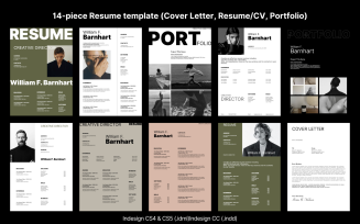 Professional Resume, Cover Letter, And Portfolio Template.