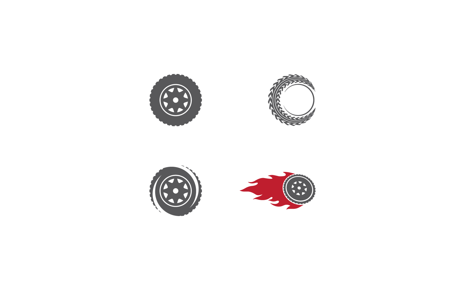 Tires design illustration logo vector template