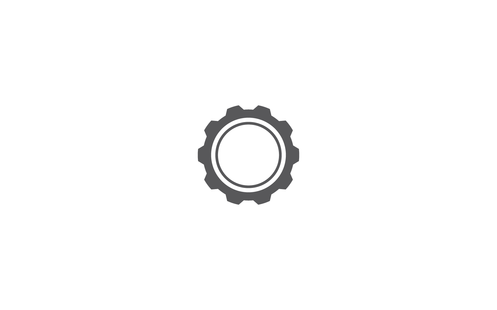Gear logo icon template vector flat design