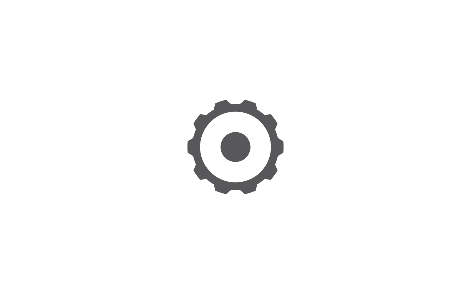 Gear logo icon vector flat design template
